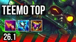TEEMO vs YONE (TOP) | Good KDA: 15/1/7, 57K damage | NA Challenger | 26.1