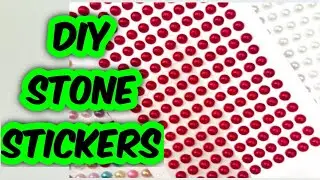 Diy Stone Sticker- How to make stone stickers at home/Homemade stone stickers/Diy pearl/craft supply
