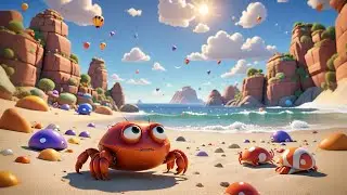Charlie the Crawling Crab | Ocean Animal Song for Kids | Crawl, Count, and Sing Along