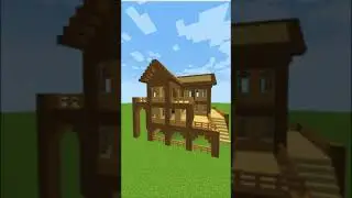 Minecraft Wooden House Build #Shorts #minecraft #minecraftbuild #minecraftbuilding #house #Astorm