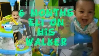 6 Months old baby on walker || Baby Development