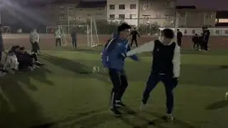 Dizzy football trick ends in a goal in Henan, China