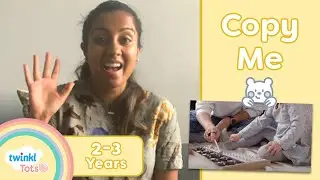 Twinkl Tots Copy Me Activity | Arts, Crafts and Music 2-3 Years