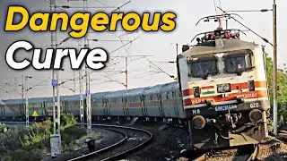 Dangerous Railway Curves Through Mumbai Vadodra Line | Western Railway