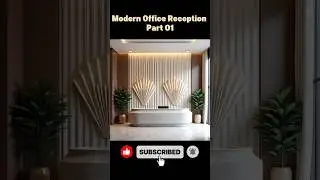 💥Modern Reception📸 #restaurant #wallart #viral #office #workplace