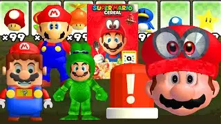 What happens if All Weird Marios use Power-Ups?