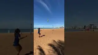 Foot volley but trick shots only 😍🏐 (via worldfootvolley/IG) #shorts