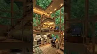 How long could you stay in such a tranquil and romantic cabin in the woods? #shorts