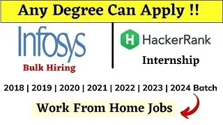 Infosys | Hackerrank Off Campus Drive 2019| 2020| 2021| 2022| 2023 - off campus jobs and internships