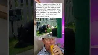 Officer Comforts Legally Blind, Autistic Teen Who Ran Away From Home.