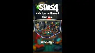Kid's Space-Themed Room 🚀 | The Sims 4 | #Shorts