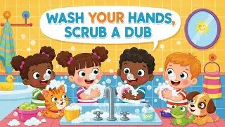 Wash Your Hands, Scrub a Dub | Fun Hygiene Song for Kids | Learn Healthy Habits | Animagic Studio