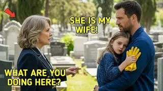 Lonely Billionaire Visits Her Daughter’s Grave… and Finds a Janitor Crying There with a Little Girl