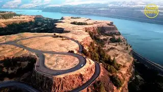 Rowena crest View point, Colambia, US - 4K