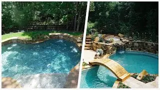75 Mid-sized Rustic Pool Design Ideas You'll Love 🔴