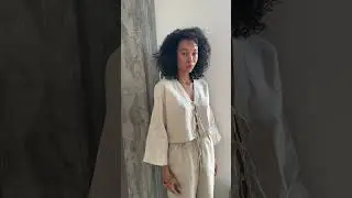 Natural linen clothes, Comfortable women top and pants, Plus size clothes, women linen clothes