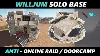 Willjum Solo/Duo/Trio Rust Base Design | (Anti online raid) | Unlootable loot rooms