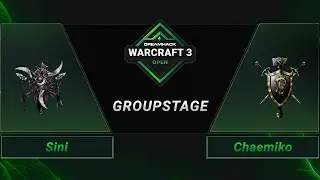 WC3 - Sini vs. Chaemiko - Groupstage - DreamHack WarCraft 3 Open: Fall 2021 - Asia