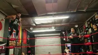 Elbow drop from the top rope.