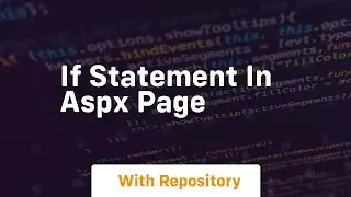 if statement in aspx page