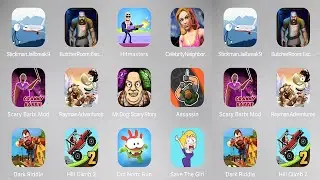 Stickman Jailbreak 9,Butcher Room,Hitmasters,Celebrity Neighbor,Scary Barbi Mod,Mr Dog Scary Story