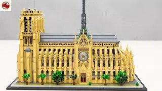 LEGO Architecture (21061) Notre-Dame de Paris Speed Build. (4K)