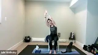 Chair Yoga (with Cat) Gentle Flow with Meditation on Finding Joy in your Life