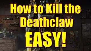 Fallout 4 Gameplay - How to Kill the Deathclaw EASY! (Survival Difficulty, No Chems, No Companion)