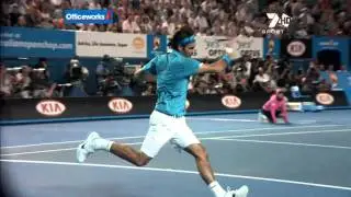 Roger Federer   Running Forehand Slow Motion HD HD