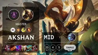 Akshan Mid vs Talon - KR Master Patch 11.19