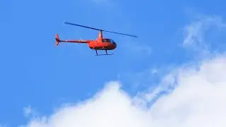 Robinson R44 Cadet Flying Over Bekonscot Model Village