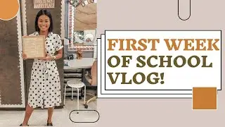 ✰FIRST WEEK OF SCHOOL vlog ✰| Virtual Learning | 1st Year Teacher