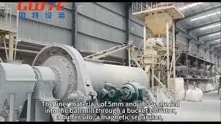 Silica powder production line.
