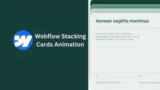 Webflow Stacking Cards Animation