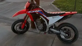 CRF300L SUPERMOTO WALK AROUND +WHEELIES