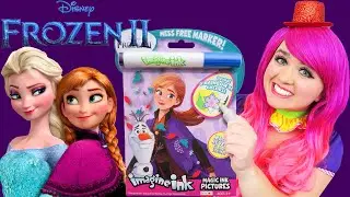 Coloring Frozen II Magic Reveal Ink Coloring Book | Imagine Ink Marker