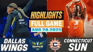 Dallas Wings VS Connecticut Sun Full Game Highlights Aug 27, 2025 WNBA Season 2025