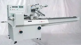 biscuit snacks food packing machine pillow type horizontal flow wrapper film packer 食品枕式包裝機全自動