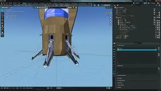 Adding More Things to My New Glenn Blender Model (RCS hole, Engine exhaust, etc)