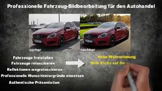 Professionelle Fahrzeug Bildbearbeitung und Fahrzeug Retuschen