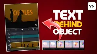 Text behind object in VN Editor Application #vnvideoeditor #vneditingtutorial