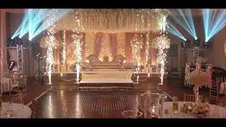 Lighting and Indoor Fireworks Creating Elegance