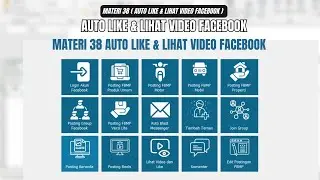 38 MATERI AUTO LIKE DAN LIHAT VIDEO FACEBOOK | BOT FACEBOOK ONETOBOT 2025