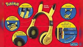 Review: eKids Pokemon Kids Bluetooth Headphones, Wireless Headphones with Microphone Includes ...