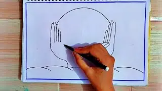 World Nature Conservation Day drawing easy Save Earth Save Nature Poster Save Earth drawing easy