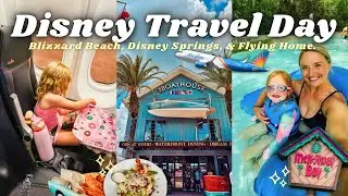 Disney Travel Day Vlog ✈️ Blizzard Beach, Disney Springs, Boathouse & Flying Home