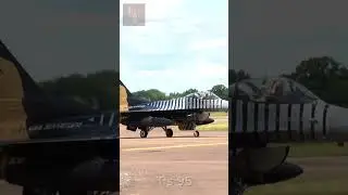 Turkish Air Force F-16 Fighter Jet Performs Impressive Maneuvers on the Runway