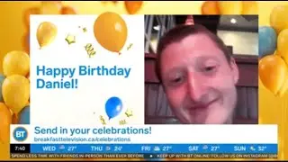 Daniel Larson gets a shoutout on the news