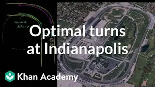 Optimal turns at Indianapolis Motor Speedway with JR Hildebrand | Physics | Khan Academy