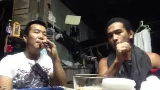 Vaping Denkat E-cig with cuzin JayTee